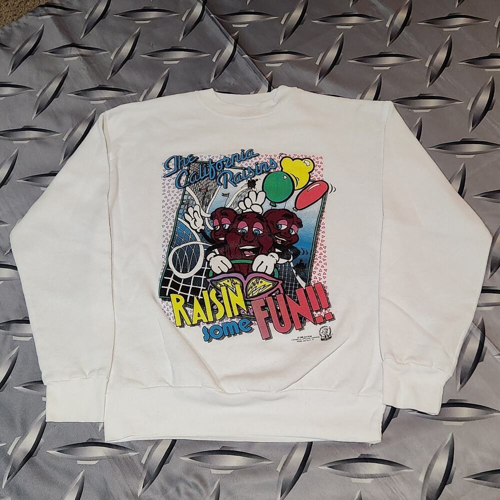 VTG 80s 1988 California Raisins Sweatshirt Size M NWOT Made In USA